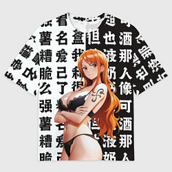 Мужская футболка оверсайз Нами в лифчике