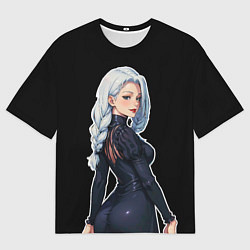 Футболка оверсайз мужская Мей Мей в платье, цвет: 3D-принт