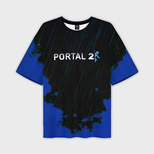 Мужская футболка оверсайз Portal games / 3D-принт – фото 1