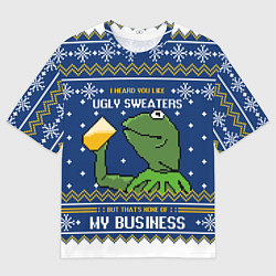 Футболка оверсайз мужская I heard you like ugly sweaters, цвет: 3D-принт