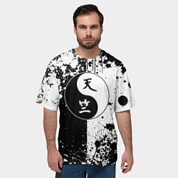 Футболка оверсайз мужская Знак поднебесья - токийские мстители, цвет: 3D-принт — фото 2