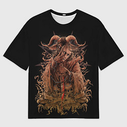 Футболка оверсайз мужская Slipknot - goat mask, цвет: 3D-принт