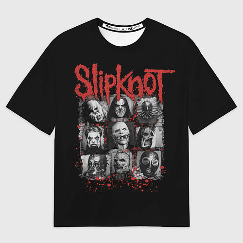 Мужская футболка оверсайз Группа Слипкнот / 3D-принт – фото 1