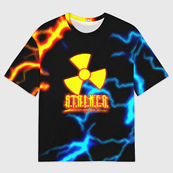 Футболка оверсайз мужская Stalker storm, цвет: 3D-принт