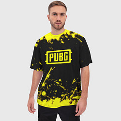 Футболка оверсайз мужская PUBG online yellow, цвет: 3D-принт — фото 2