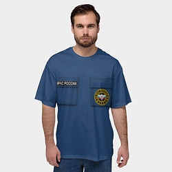 Футболка оверсайз мужская Спасатель-МЧС, цвет: 3D-принт — фото 2