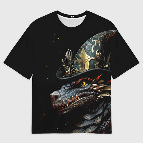 Мужская футболка оверсайз Дракон севера / 3D-принт – фото 1