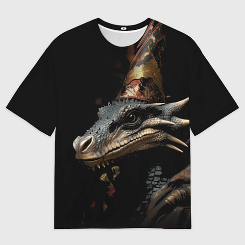 Мужская футболка оверсайз Хранитель нового года / 3D-принт – фото 1