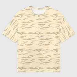 Мужская футболка оверсайз Пастельный тигр