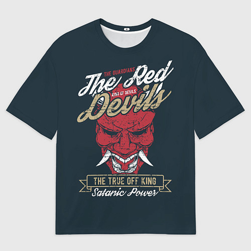 Мужская футболка оверсайз Красный дьявол / 3D-принт – фото 1