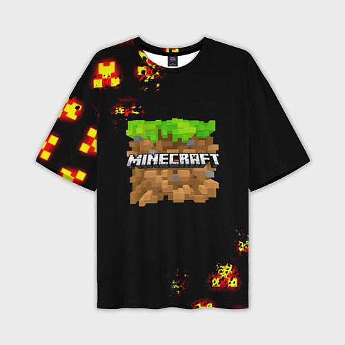 Мужская футболка оверсайз Minecraft mobile game story / 3D-принт – фото 1