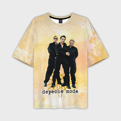Мужская футболка оверсайз Depeche Mode - Universe band / 3D-принт – фото 1