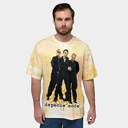 Футболка оверсайз мужская Depeche Mode - Universe band, цвет: 3D-принт — фото 2