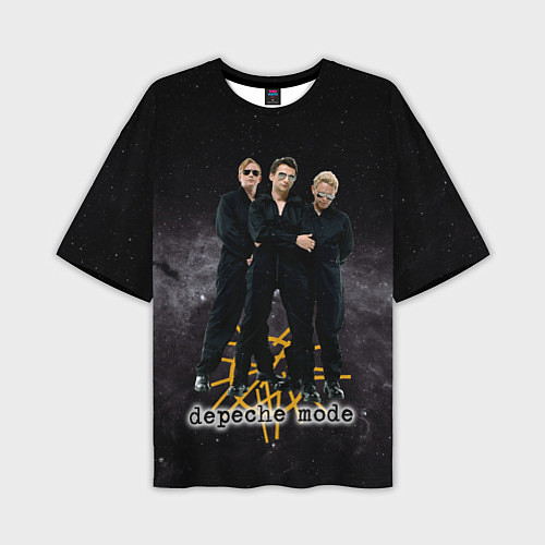 Мужская футболка оверсайз Depeche Mode - A band in the universe / 3D-принт – фото 1