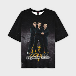 Футболка оверсайз мужская Depeche Mode - A band in the universe, цвет: 3D-принт