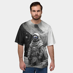 Футболка оверсайз мужская Космической путешественник, цвет: 3D-принт — фото 2