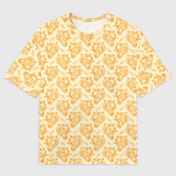 Мужская футболка оверсайз Рычания тигра