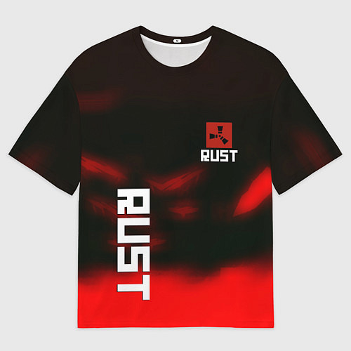 Мужская футболка оверсайз Rust the game colors / 3D-принт – фото 1