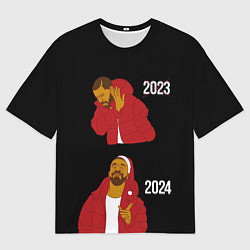 Мужская футболка оверсайз Дрейк 2023-2024