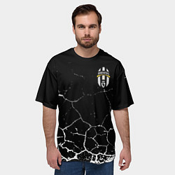 Футболка оверсайз мужская Фк Ювентус, цвет: 3D-принт — фото 2