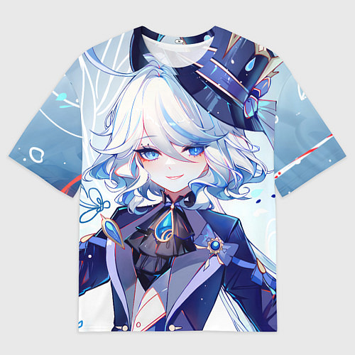 Мужская футболка оверсайз Genshin Impact Фурина / 3D-принт – фото 1