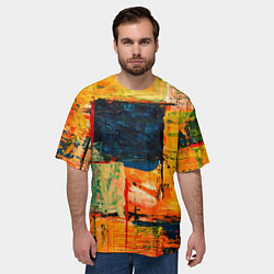 Футболка оверсайз мужская Арт стиль красками, цвет: 3D-принт — фото 2