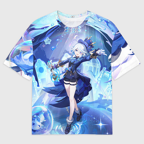 Мужская футболка оверсайз Genshin Impact Furina / 3D-принт – фото 1
