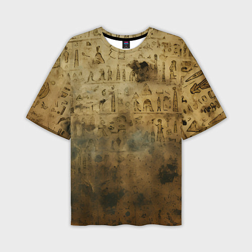 Мужская футболка оверсайз Древний папирус / 3D-принт – фото 1