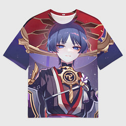 Футболка оверсайз мужская Genshin Impact Scaramouche, цвет: 3D-принт