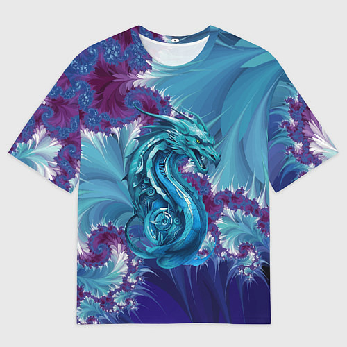 Мужская футболка оверсайз Dragon - irezumi - ai art / 3D-принт – фото 1