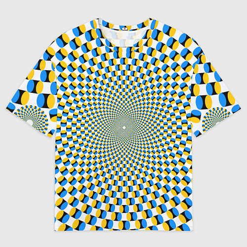 Мужская футболка оверсайз Оптическая иллюзия арт / 3D-принт – фото 1