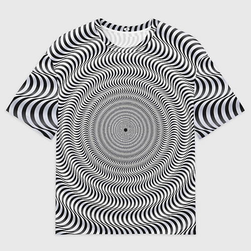 Мужская футболка оверсайз Optical illusion / 3D-принт – фото 1