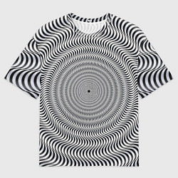 Футболка оверсайз мужская Optical illusion, цвет: 3D-принт