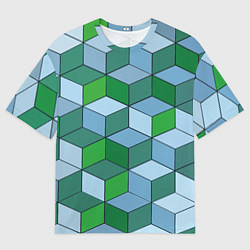 Мужская футболка оверсайз Ромбовая симфония