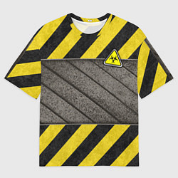 Мужская футболка оверсайз Сталь и биологическая опасность