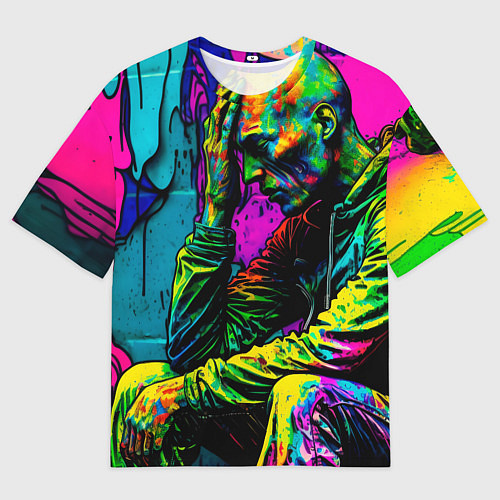 Мужская футболка оверсайз Одиночество / 3D-принт – фото 1