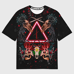 Мужская футболка оверсайз Слепые судьбы