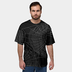 Футболка оверсайз мужская Spider паутина, цвет: 3D-принт — фото 2