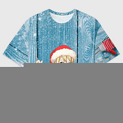 Мужская футболка оверсайз Подарок от снегурочки