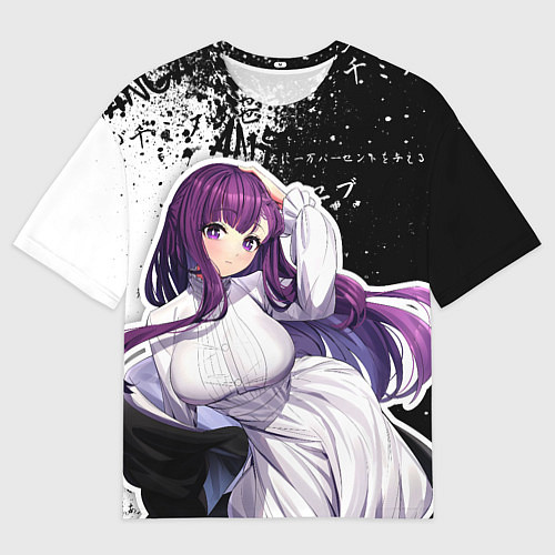 Мужская футболка оверсайз Ферн из аниме / 3D-принт – фото 1