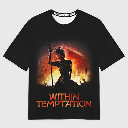 Мужская футболка оверсайз Within Temptation Sharon / 3D-принт – фото 1