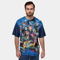 Футболка оверсайз мужская Скотт Пилигрим жмёт на газ, цвет: 3D-принт — фото 2