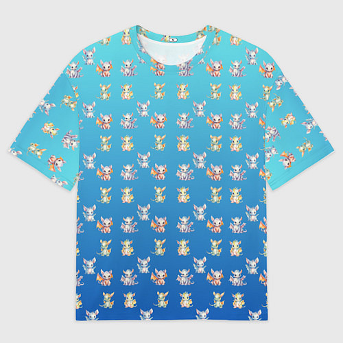 Мужская футболка оверсайз Самый милый дракон / 3D-принт – фото 1