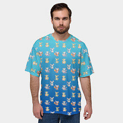 Футболка оверсайз мужская Самый милый дракон, цвет: 3D-принт — фото 2