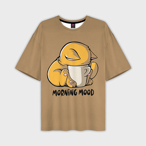 Мужская футболка оверсайз Morning mood / 3D-принт – фото 1