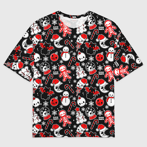 Мужская футболка оверсайз Кавайные чудаки / 3D-принт – фото 1
