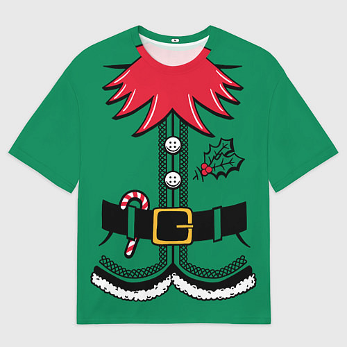 Мужская футболка оверсайз Костюм Гринча / 3D-принт – фото 1