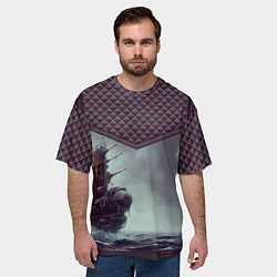 Футболка оверсайз мужская Льдистый стимпанк, цвет: 3D-принт — фото 2