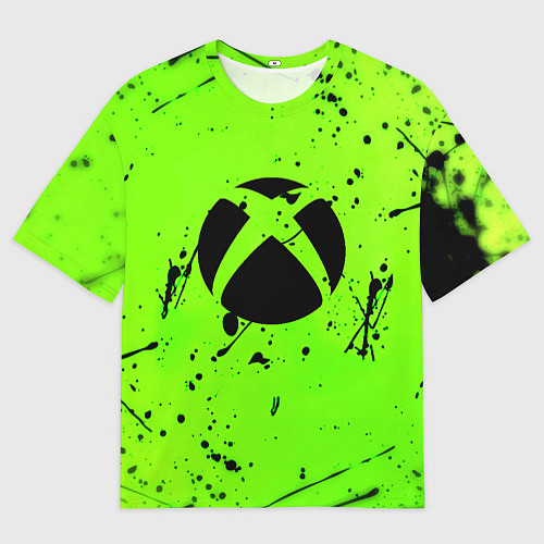 Мужская футболка оверсайз Xbox кислотный стиль / 3D-принт – фото 1