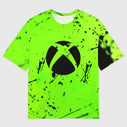 Мужская футболка оверсайз Xbox кислотный стиль